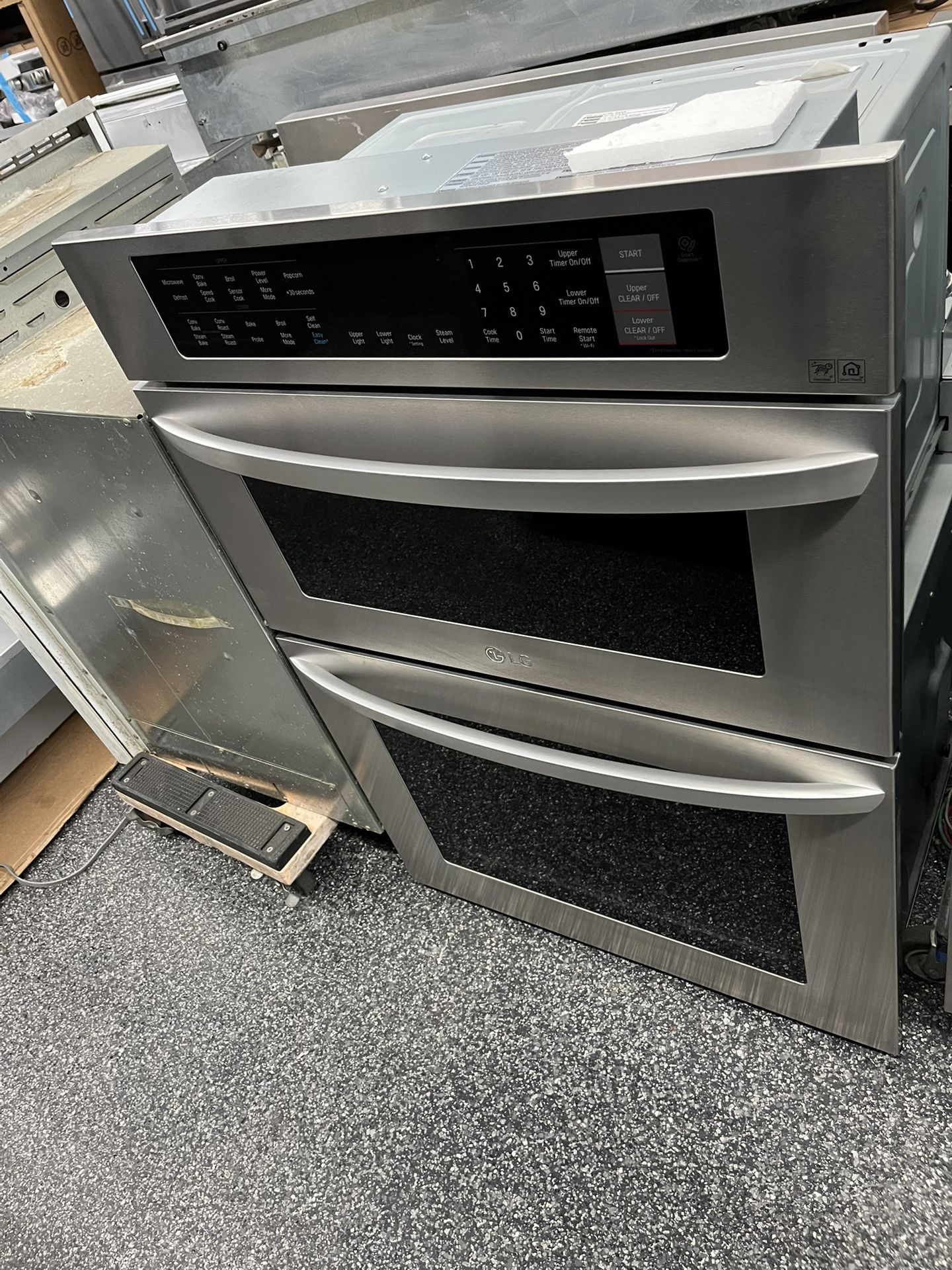LG Stainless Steel 30” Microwave Oven Combo Smart Electric