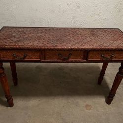 Rustic Antique Wood Table – Stunning Grain, Premium Quality