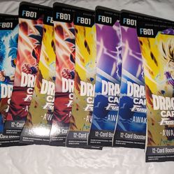 Dragon Ball Super: Fusion World Awakened Pulse Sleeved Booster Packs Lot Of 10