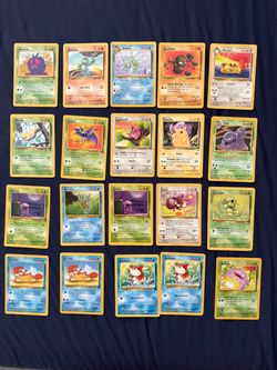 Vintage Pokemon Base/Jungle/Fossil Bulk Lot 50+ Cards Played Condition