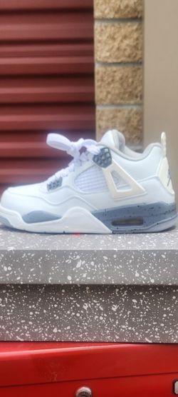 Retro 4 white cement  from size 4 to size 8