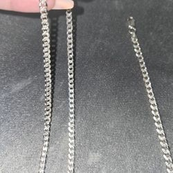 Silver Chain & Silver Bracelet 