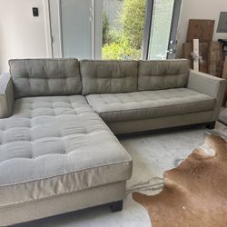 Green Sofa With Chaise 