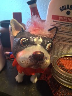 Boston Terrier Blown Glass Ornament