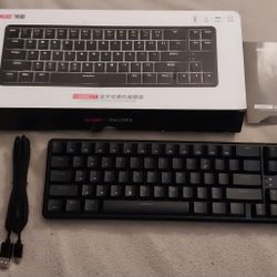 New Ajazz Wireless K680T Dual Mode Keyboard Ultra Compact Backlit Bluetooth Wired