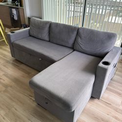 87” pull out sofa bed