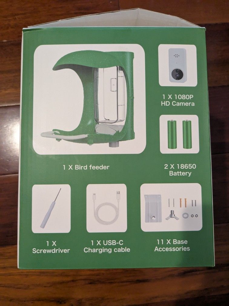 Smart Bird Feeder With Camera--NEW