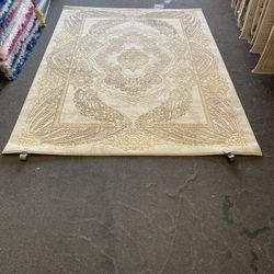 5x7 Area Rugs Carpet Rugs PerSian Design Thick Colors Beige Gold