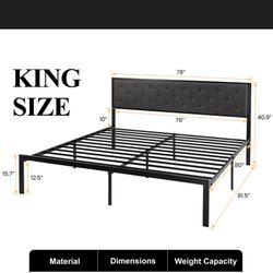 king bed frame new