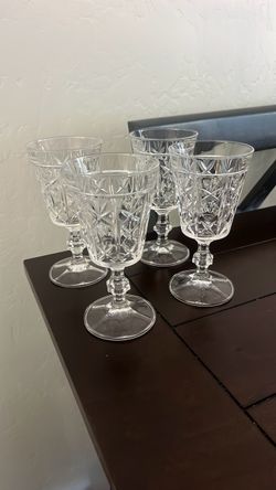 Vintage royal crystal rock cups