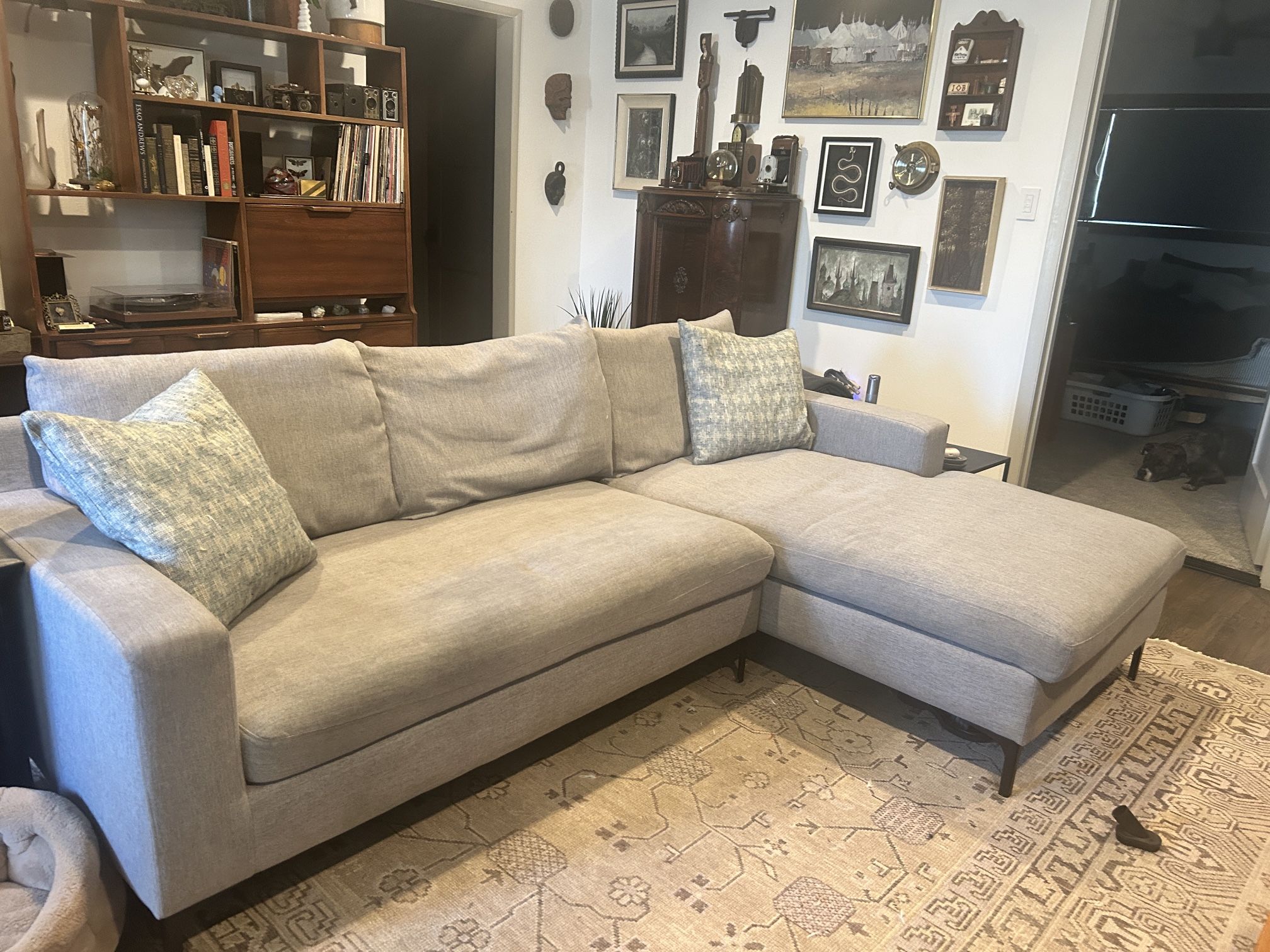 Interior Define Sofa W/ Chaise. Like New!