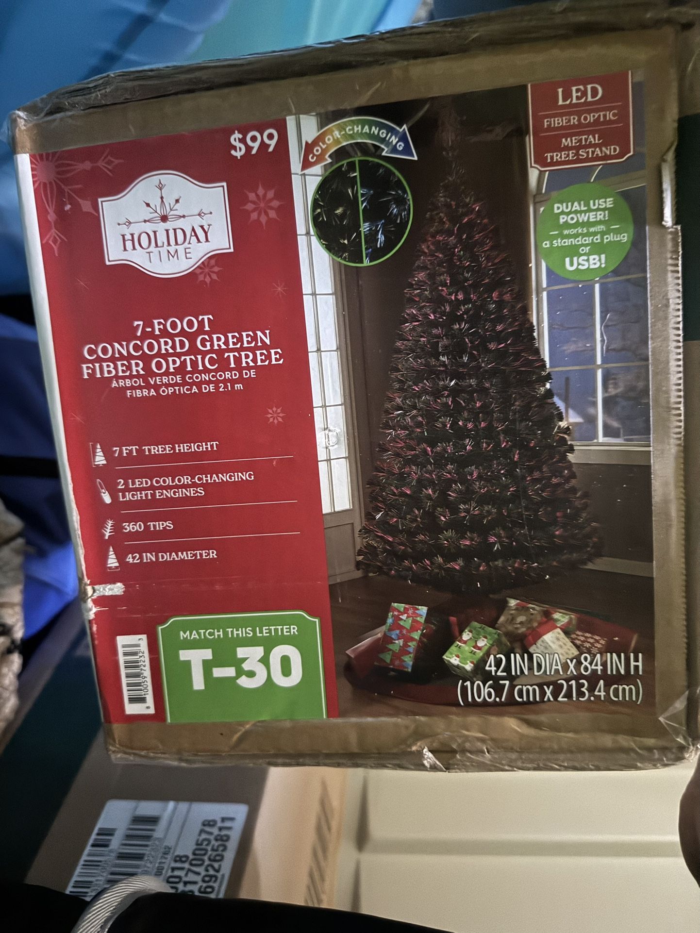 NEW7 ft fiber optic Christmas tree