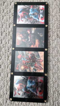 Marvel Cards In Plastic Container