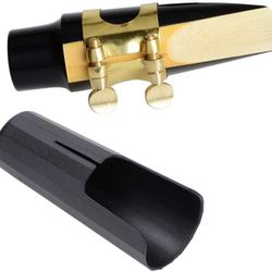Brand New Soprano Sax Saxophone Mouthpiece with One Reed Golden Plated Ligature and Plastic Cap