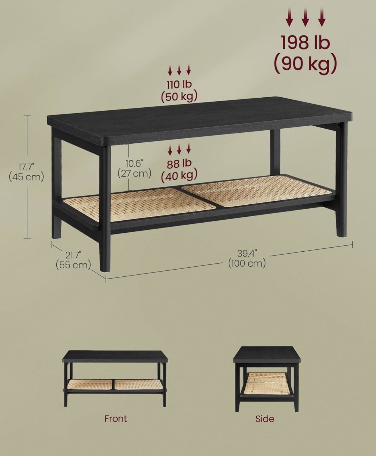 2-Tier Coffee Table