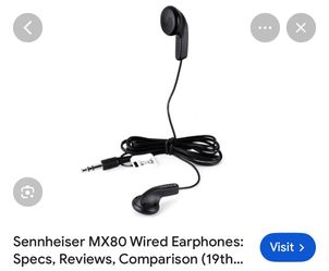 Sennheiser Wired Headphones MX80 with new foam ear pad