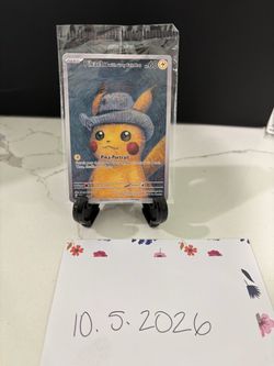 Van Gogh Pikachu with Grey Felt Hat
