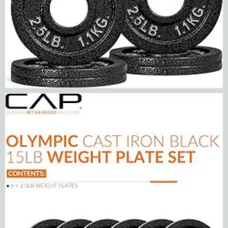 Weight Plates 15 Lbs Brand New