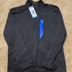 NWT Merrell Quarter Zip Grid Fleece Pullover Sweatshirt Pocket Mens Size Large