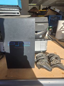 Sony PlayStation 2 Console with Two Controllers