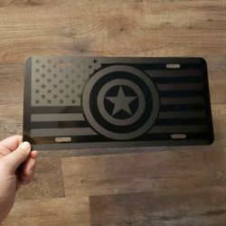  Handmade Car License Plate, Captain America 