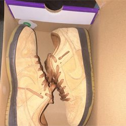 Nike SB Dunk Low Wheat Suede Low Top Skateboarding Sneakers Tan Brown