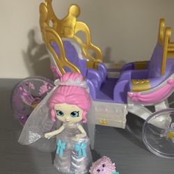 Little Doll With Carriage And Horse