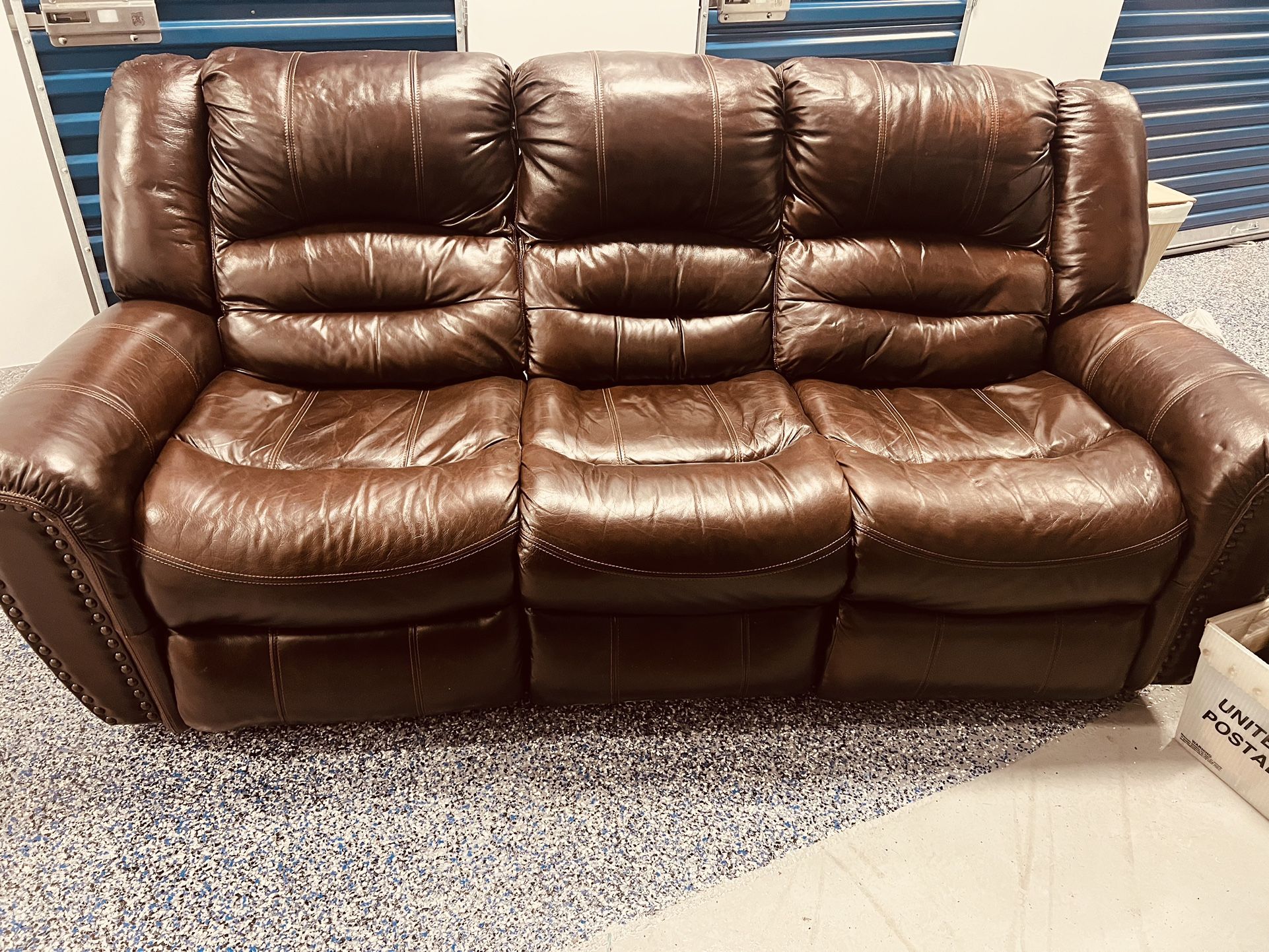 Leather Couch MUST GO ASAP! 