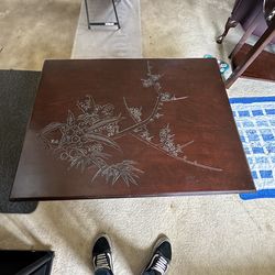 Japanese style wood table