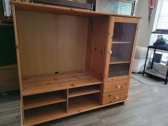 IKEA Pine entertainment Center Read description