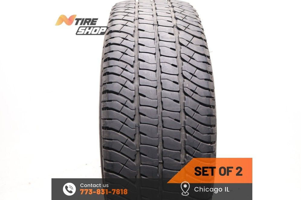 Set of 2 Used 9.5/32 LT 275/70R18 125/122S Michelin LTX A/T2