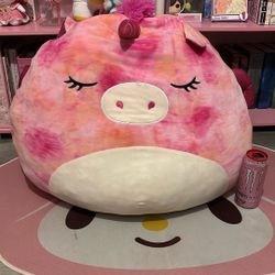 Jumbo Pink Alicorn Unicorn Squishmallow Tie-dye