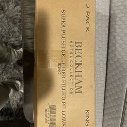 Beckham Hotel Collection Super Plush Gel-Fiber Filled Pillows - King - 2 Pack