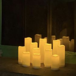 12 Flameless battery operated candles