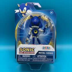 (NEW) Sonic The Hedgehog Action Figure 2.5 Inch Metal Sonic Collectible Toy
