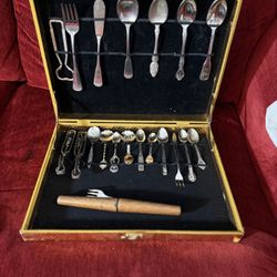 Antique spoons, forks and various things