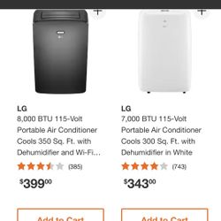 LG Portable Air Conditioner 8000 BTU