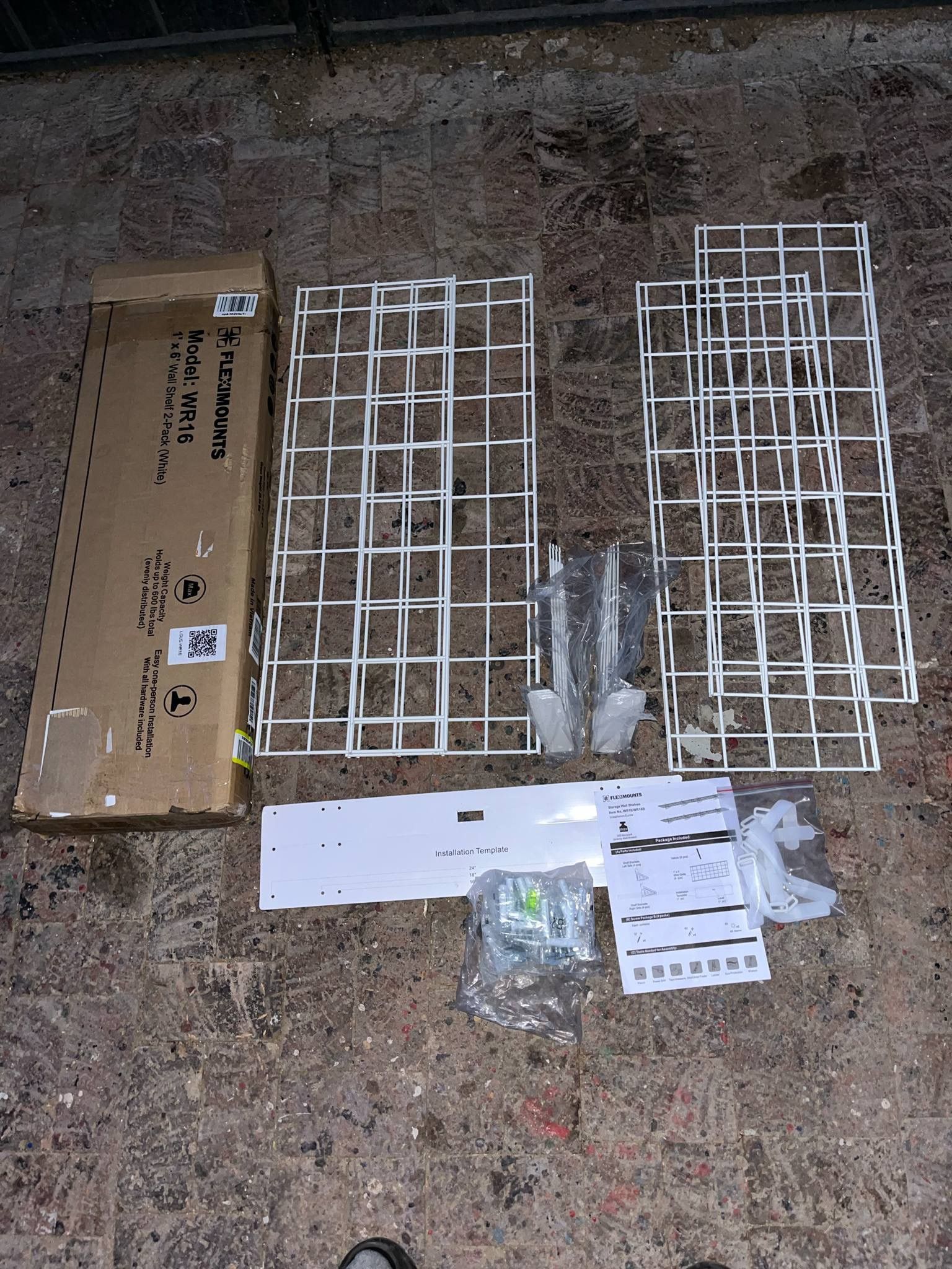 FLEXIMOUNTS 12-inch-by-72-inch Wall Shelf Garage Storage Rack Wall Mounted Floating Shelves