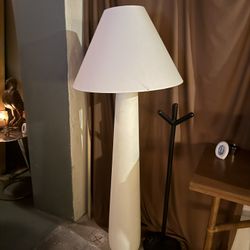 CB2 Polar White Cement Floor Lamp