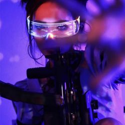 Futuristic LED glasses With 7 Mode 
