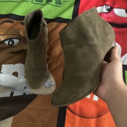 Old Navy Olive Ankle Boots