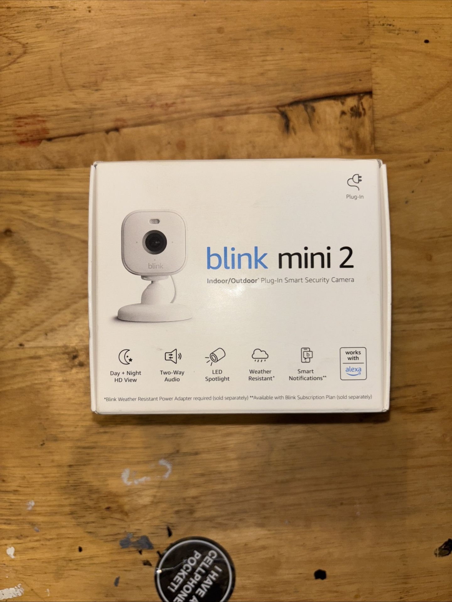 Blink Mini 2 Indoor/outdoor Plug-In Smart Security Camera White New In Box