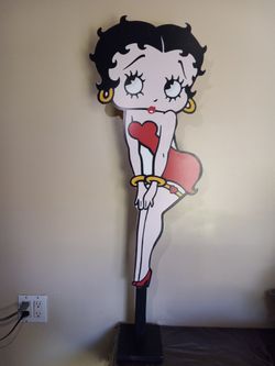 Betty Boop MD Board Cut Out Wooden Stand
