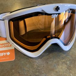 Spy Targa3 Moto Series White MX Goggles