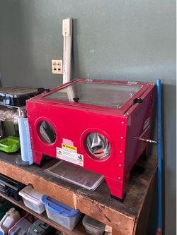 Cerakote station Sandblast cabinet, Electric oven, and two spray guns