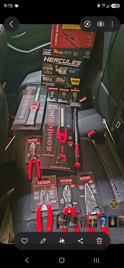 Icon lot of 9 + PowerProbe 3+ Hercules 20V 3/4"  Ultra Torque Brushless  Impact Wrench.