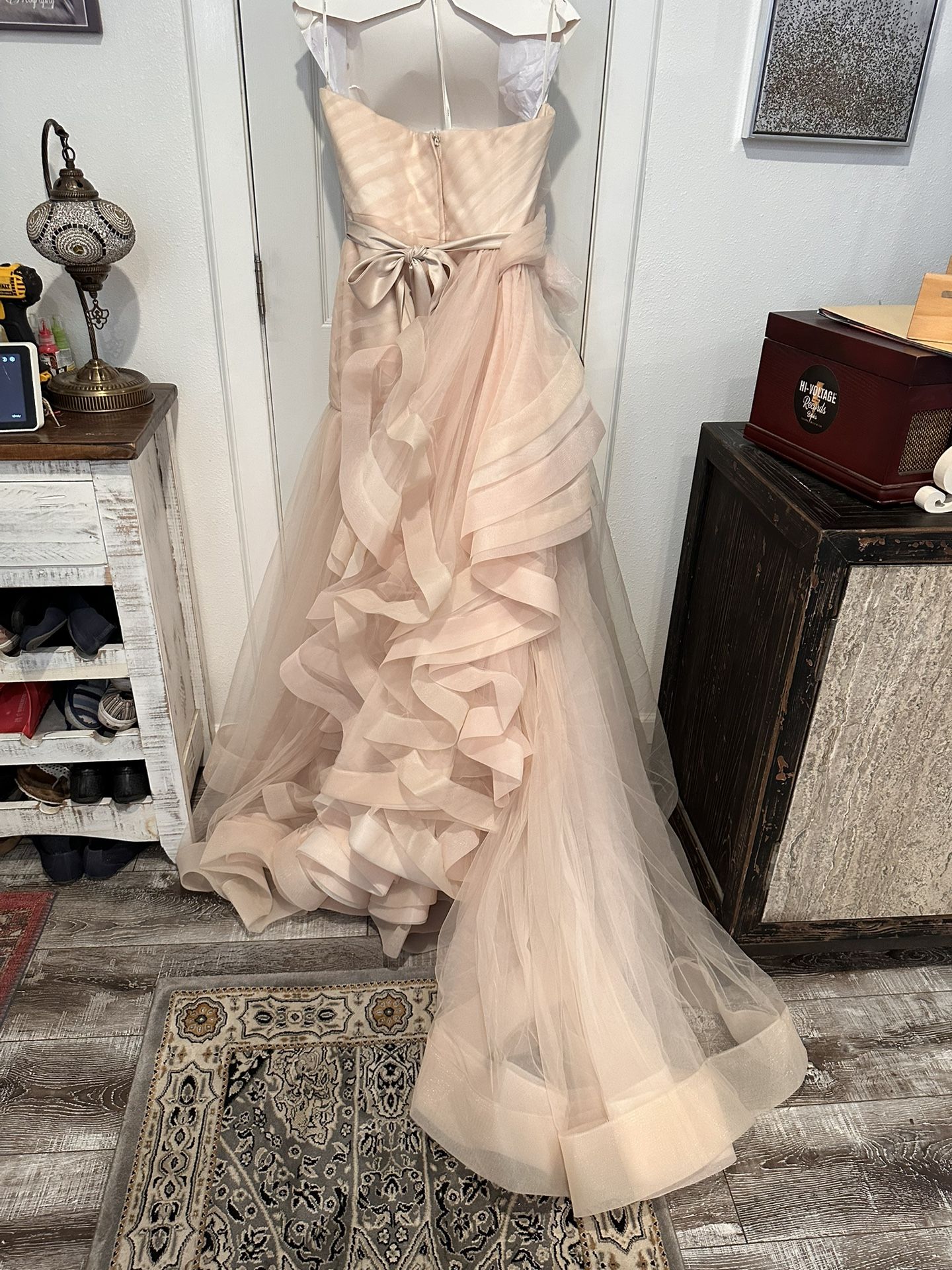 Vera Wang Blush Pink Wedding Gown