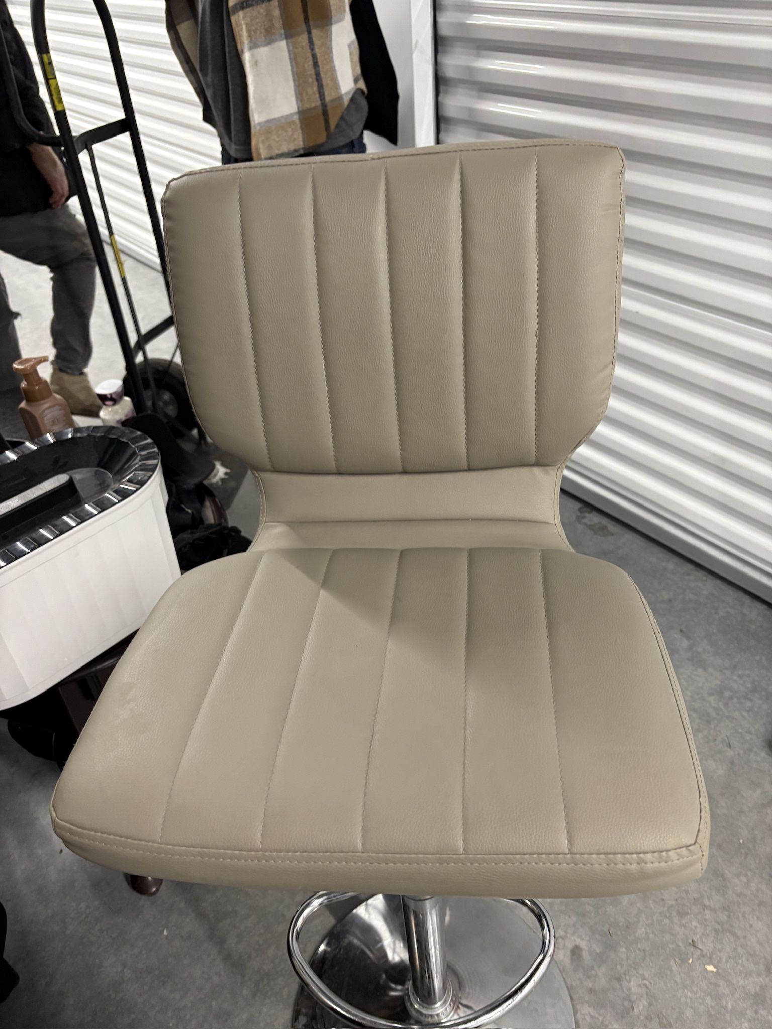 Ashley Furniture Adjustable Leather Bar Stools One For $45, Set For $150