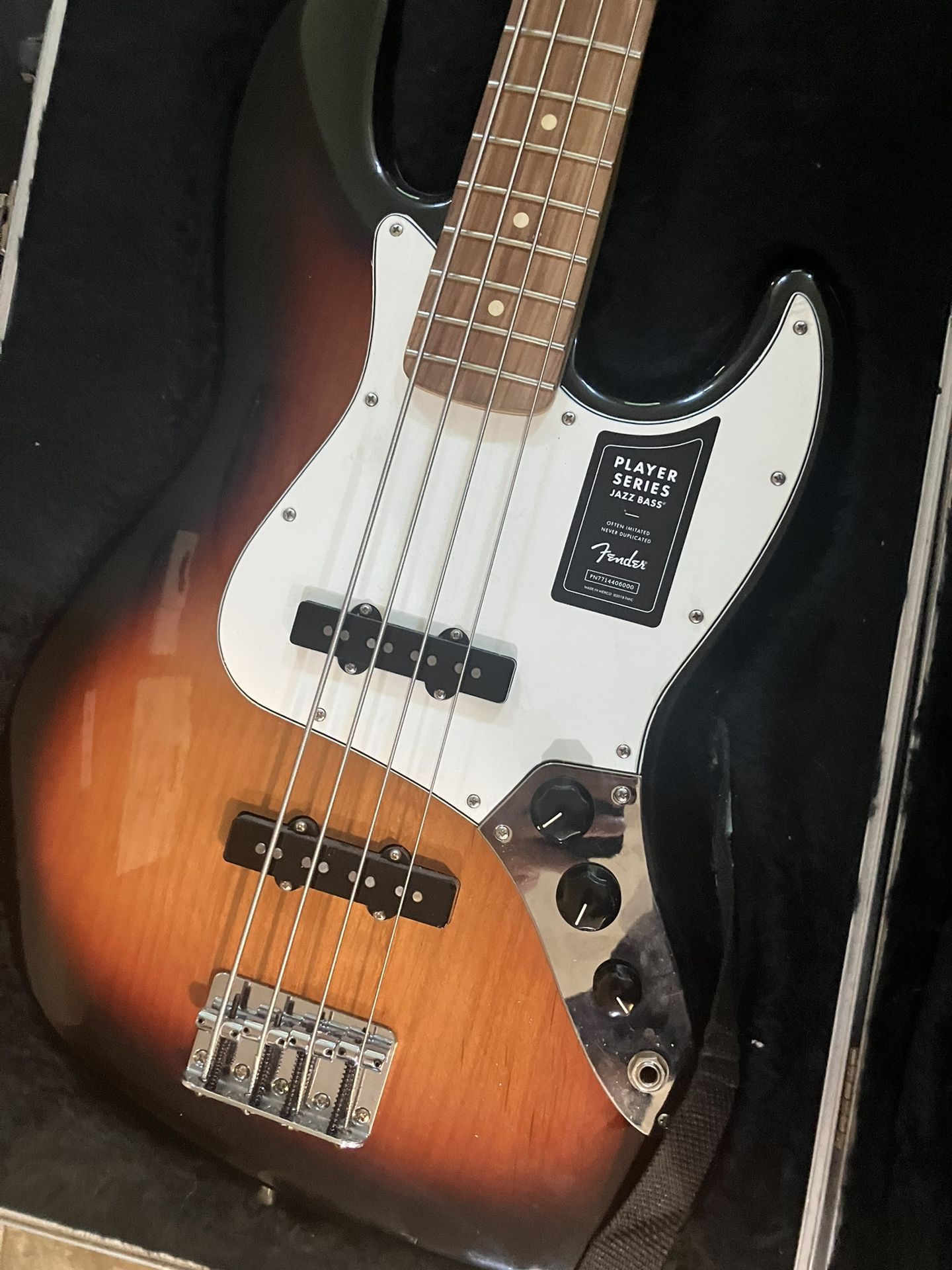 Fender Jazz Bass Player Series Made In Mexico New! Plus Hard Shell Case Included