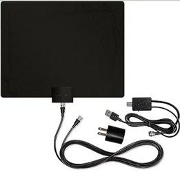 Mohu Leaf 50 Amplified Indoor HDTV Antenna 60 Mile Range 12ft Cable 4K